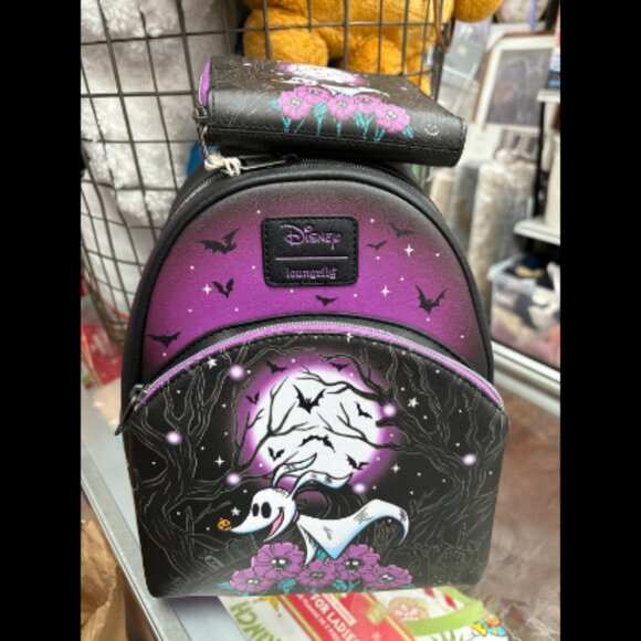 Loungefly The Nightmare Before Christmas Zero Moon Doodle Mini Backpack NWT - Picture 1 of 8
